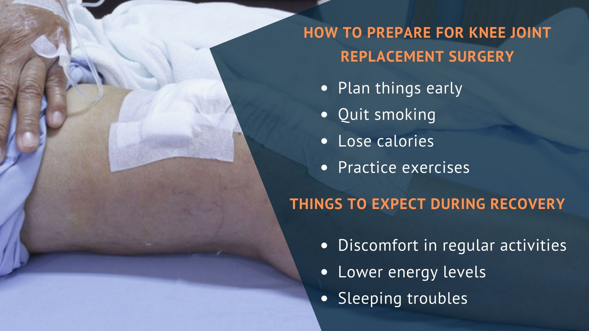 How to prepare for knee joint replacement surgery and what to expect during recovery?